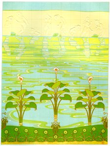 Piastrelle da bagno smaltate, 1898 da Unbekannt