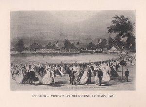 Inghilterra contro Victoria a Melbourne, Australia, gennaio 1862 da Unbekannt