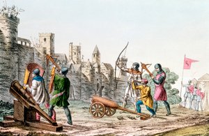 Truppe inglesi che attaccano una città francese, Guerra dei Cent