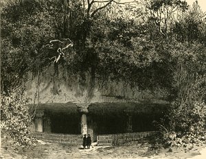Ingresso della grotta a Elephanta, Presidenza di Bombay da Unbekannt