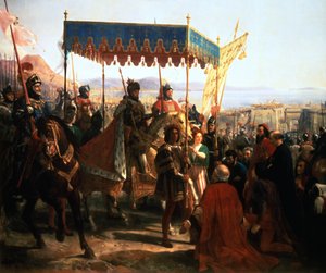 Ingresso di Carlo VIII a Napoli, 12 maggio 1495 XIX secolo da Unbekannt