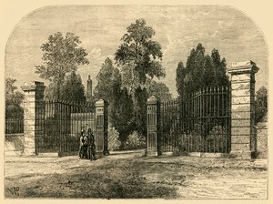 Ingresso al cimitero di Brompton, c1876