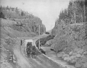 Ingresso al Parco di Yellowstone, c1897