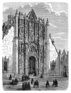 Ingresso alla cattedrale di Città del Messico, fine XIX secolo da Unbekannt