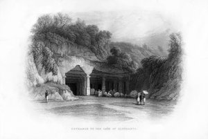 Ingresso alle Grotte di Elephanta, Bombay, India da Unbekannt