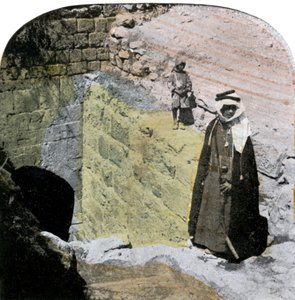 Ingresso alla Fontana delle Vergini, Gerusalemme, Israele, fine XIX secolo da Unbekannt