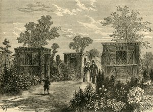 Ingresso ai Giardini Zoologici nel 1840, c1876
