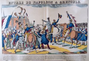 Entrata di Napoleone a Grenoble, marzo 1815, XIX secolo da Unbekannt