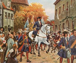 Ingresso del Principe Leopoldo I a Dessau dopo la Guerra di Successione Spagnola, 1712, 1936 da Unbekannt