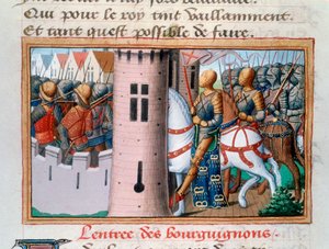 Ingresso dei Borgognoni a Parigi, maggio 1418, 1484 da Unbekannt