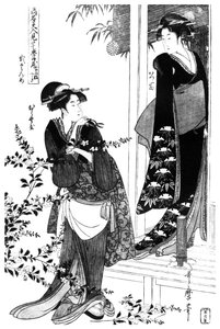 Episodio da una parodia del Chushingura, giapponese, c1797 1958 da Unbekannt