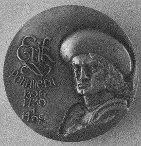 Eric di Pomerania 1382-1459. Medaglia storica, 1978 da Unbekannt