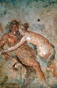 Affresco erotico, Pompei, Italia