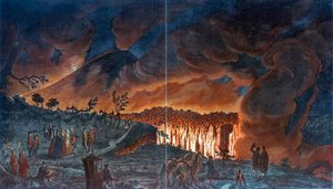 Eruzione del Vesuvio, 1776 da Unbekannt