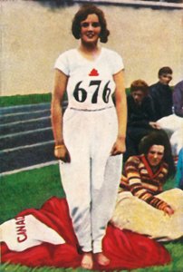 Ethel Catherwood del Canada, campionessa mondiale di salto in alto, 1928 da Unbekannt