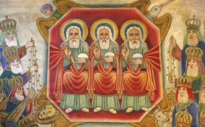 Icona copta etiope al Santo Sepolcro, Gerusalemme, Israele