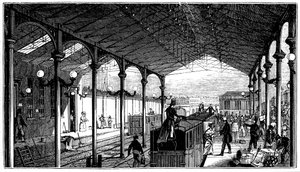 Stazione di Euston, capolinea di Londra e Birmingham Railway, 1840 da Unbekannt
