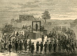 Esecuzione di Lord Ferrers a Tyburn, 1760, c1876