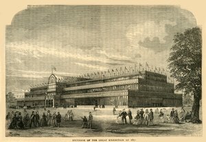Esterno della Grande Esposizione del 1851, c1876 da Unbekannt