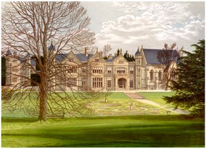Casa Exton, Rutland, dimora del Conte di Gainsborough, c1880 da Unbekannt