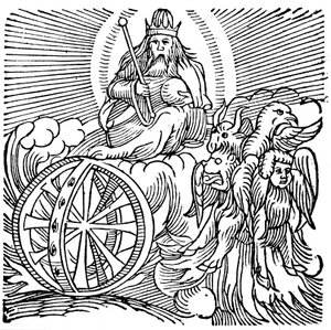 Visione di Ezechiele del carro nel cielo, c614 a.C.