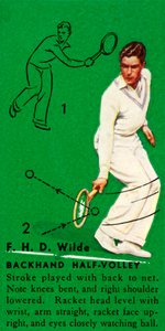 F. H. D. Wilde - Backhand Half-Volley, c1935