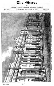 Facciata della stazione di Lime Street, Liverpool, 1838 da Unbekannt