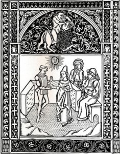 Favola VIII: La donna sposata a un ladro. Favole di Esopo, 1485, 1917 da Unbekannt