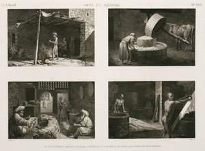 Fabbricazione, altre varie industrie domestiche, Egitto, c.1798 da Unbekannt