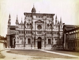 Facciata, Certosa di Pavia, Lombardia, Italia settentrionale, 1890 da Unbekannt