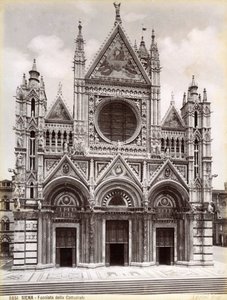 Facciata del Duomo di Siena, Italia da Unbekannt