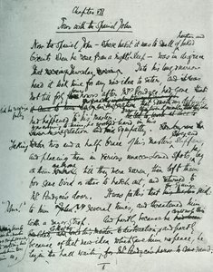 Pagina facsimile del manoscritto per La Casa di Campagna, di John Galsworthy, 1907 da Unbekannt