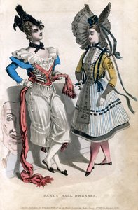 Abiti da ballo di fantasia, 1830 da Unbekannt