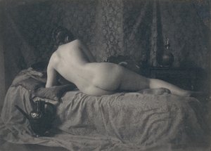 Nudo femminile di schiena, 1870s