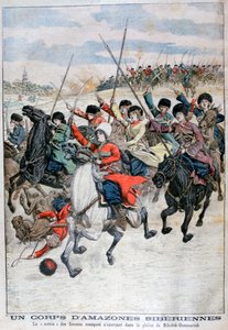 Corpo di cavalleria femminile cosacco siberiano, Guerra Russo-Giapponese, 1904 da Unbekannt