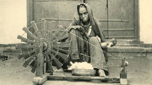 Donna che fila, Jaipur da Unbekannt