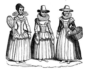 Costume femminile, XVII secolo da Unbekannt