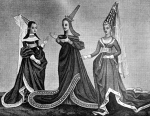Acconciature femminili, XV secolo, 1910 da Unbekannt