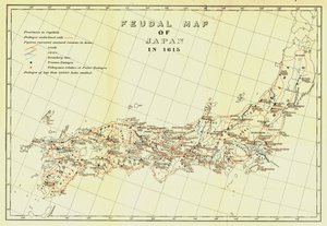 Mappa feudale del Giappone nel 1615, 1903 da Unbekannt