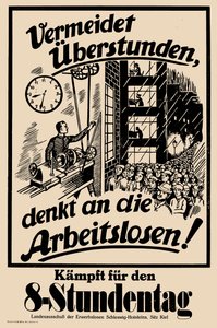 Lotta per la giornata di otto ore da Unbekannt