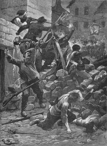 Combattimenti alle barricate a Parigi, 1848, 1906