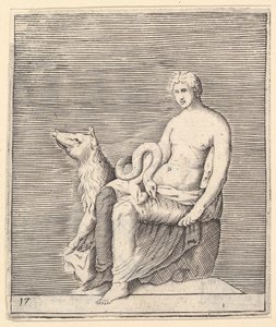 Figura con maiale e serpente, pubblicato ca. 1599-1622 da Unbekannt