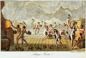 Bagno finlandese o russo, XIX secolo