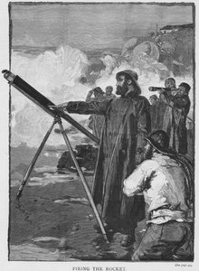 Lancio del razzo, c1880