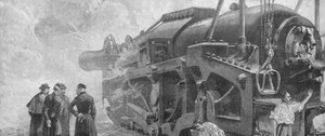 Sparando il cannone da 111 tonnellate...a Woolwich, giugno 1887, 1901