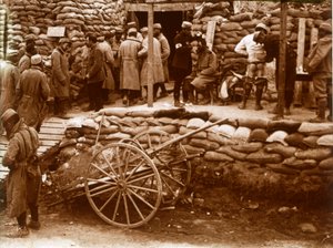 Posto di primo soccorso, Ablain-Saint-Nazaire, Francia settentrionale, c1914-c1918
