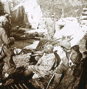 Posto di primo soccorso, Verdun, Francia settentrionale, c1914-c1918
