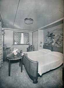 Cabina di Prima Classe de Luxe a bordo della Victoria, 1931 da Unbekannt