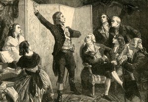 Prima esecuzione della Marsigliese di Rouget De Lisle, 1792, 1890 da Unbekannt