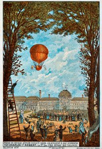Primo viaggio aereo di Charles e Robert, Parigi, Francia, 1783 da Unbekannt